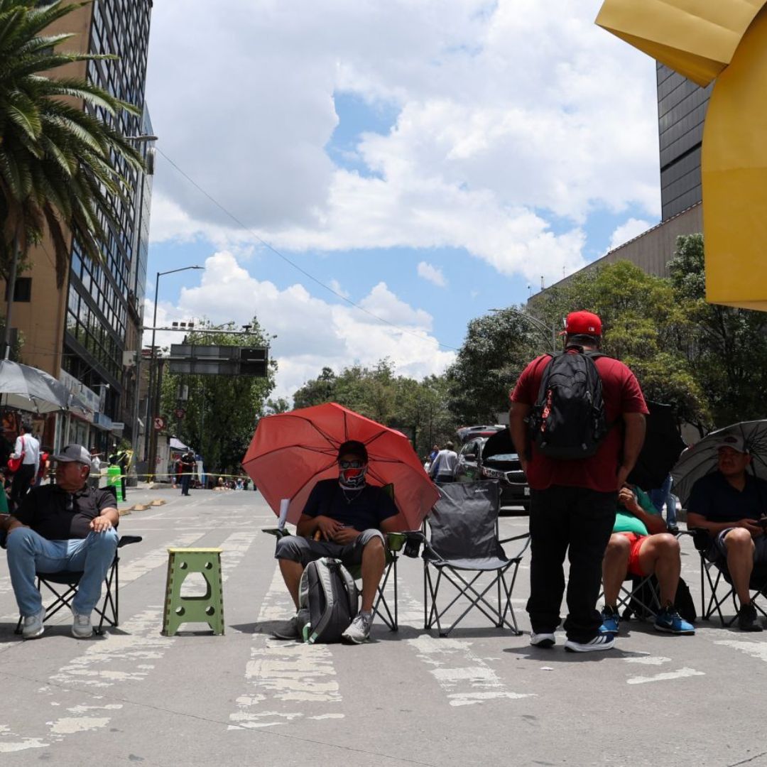 Bloqueo en la Ciudad de México.